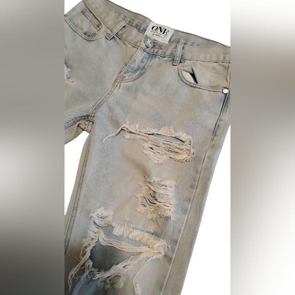 One Teaspoon | Awesome Baggies Distressed Low Waist Boyfriend Jeans | Size 26 - Picture 6 of 15